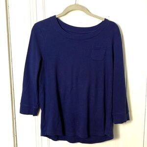 Talbots 3/4 sleeve pocket tee